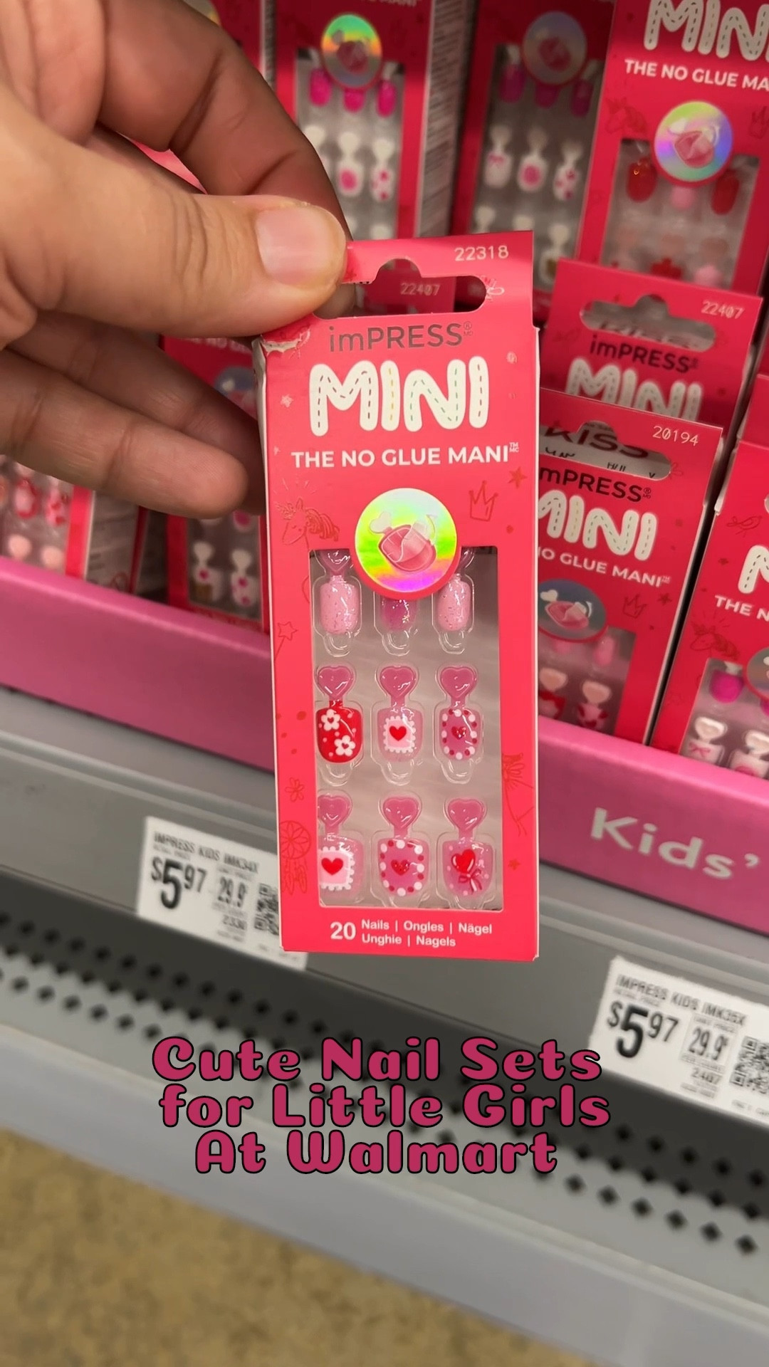 💖 Walmart Valentine’s Press On Nails for Little Girls 💖
These ImPress MINI no-glue press on nails are perfect for kids — easy to apply, no mess, and super cute for Valentine’s Day 💅✨
✔️ Kid-friendly
✔️ No glue needed
✔️ Affordable Walmart find

🔗 Linked in LTK

#LTKValentine #LTKKids #LTKSeasonal