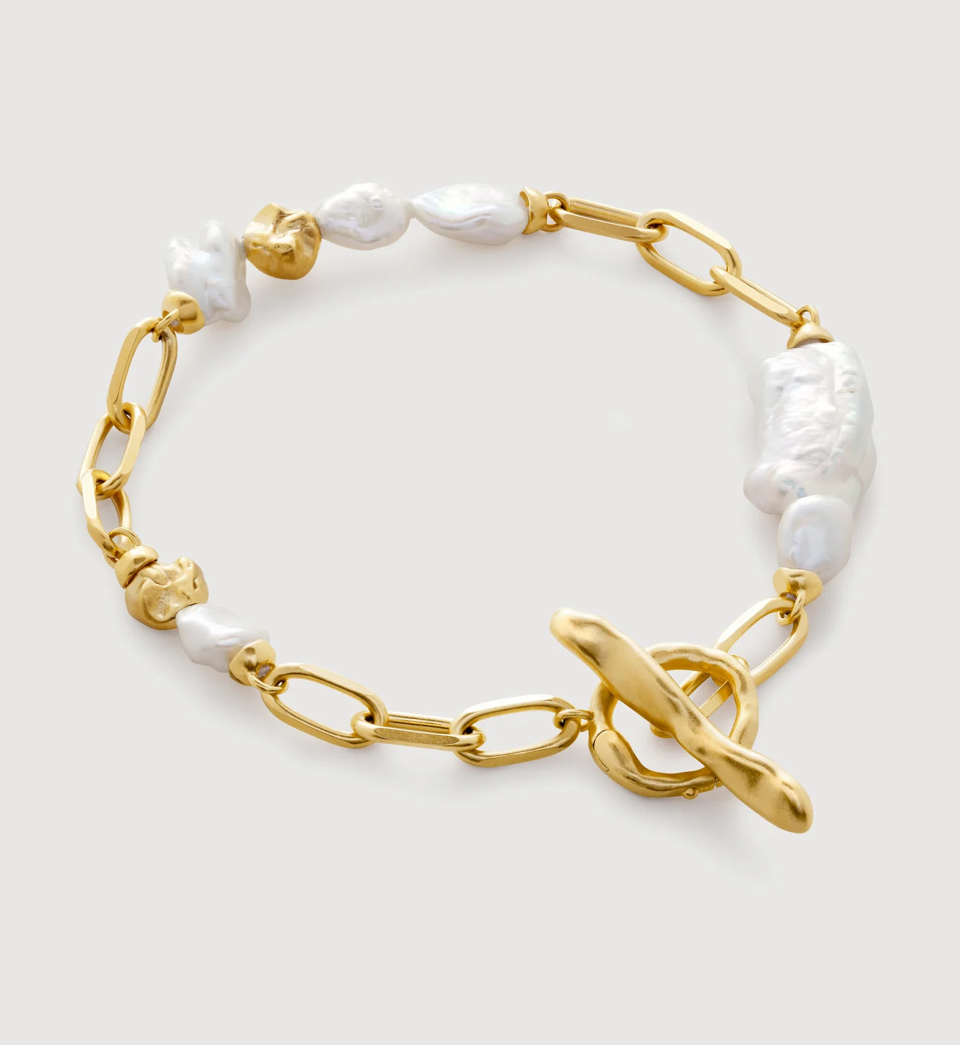 Amy Powney Keshi Pearl T-Bar Bracelet | Monica Vinader (Global)