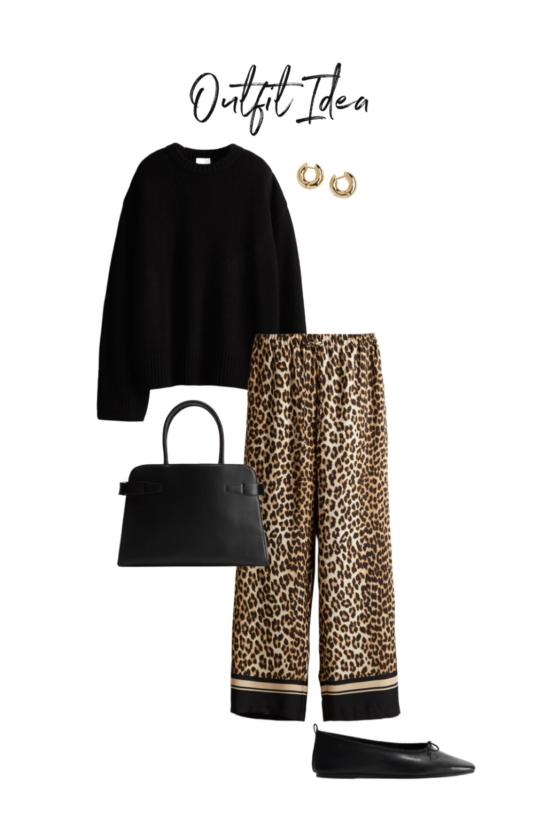 Autumn outfit 🍂 with a wool jumper and satin leopard print trousers. 

#LTKstyletip #LTKworkwear #LTKautumn
