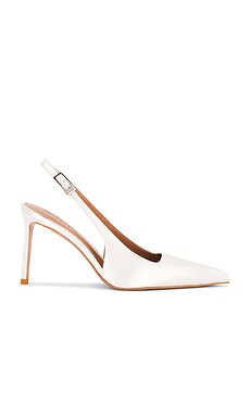 retrofete Evelyn Satin Sling Back in White from Revolve.com | Revolve Clothing (Global)