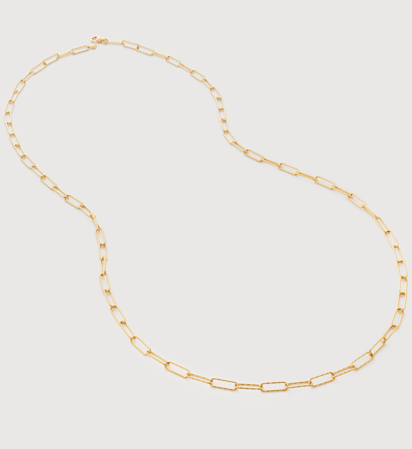 Alta Textured Chain Necklace Adjustable 76cm/30' | Monica Vinader (US)