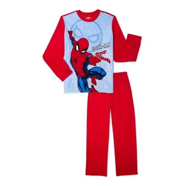 Spider-Man Boys Pajamas Sleep Set, 2-Piece, Sizes 4-12 - Walmart.com | Walmart (US)