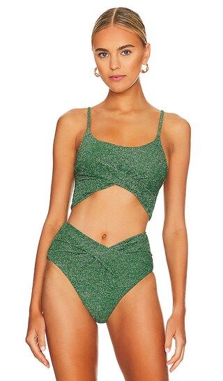 Kenzie Bikini Top in Emerald | Revolve Clothing (Global)