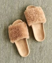 Shearling Slide Sandal - Natural | Jenni Kayne | Jenni Kayne