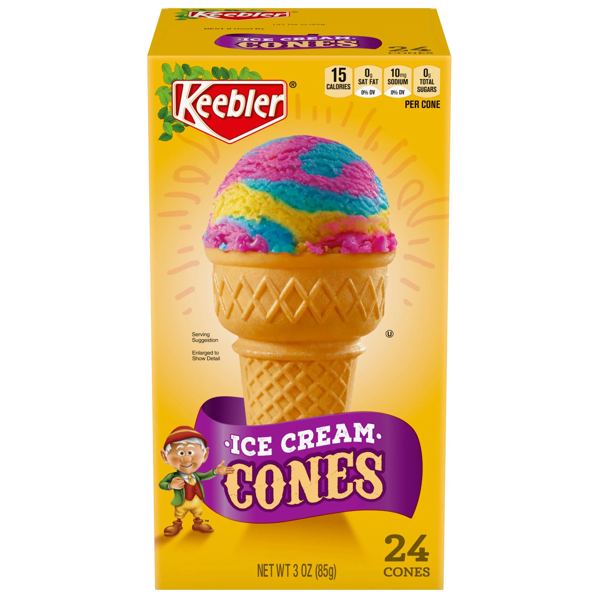 Keebler Ice Cream Cake Cone 24 Count Box | Walmart (US)