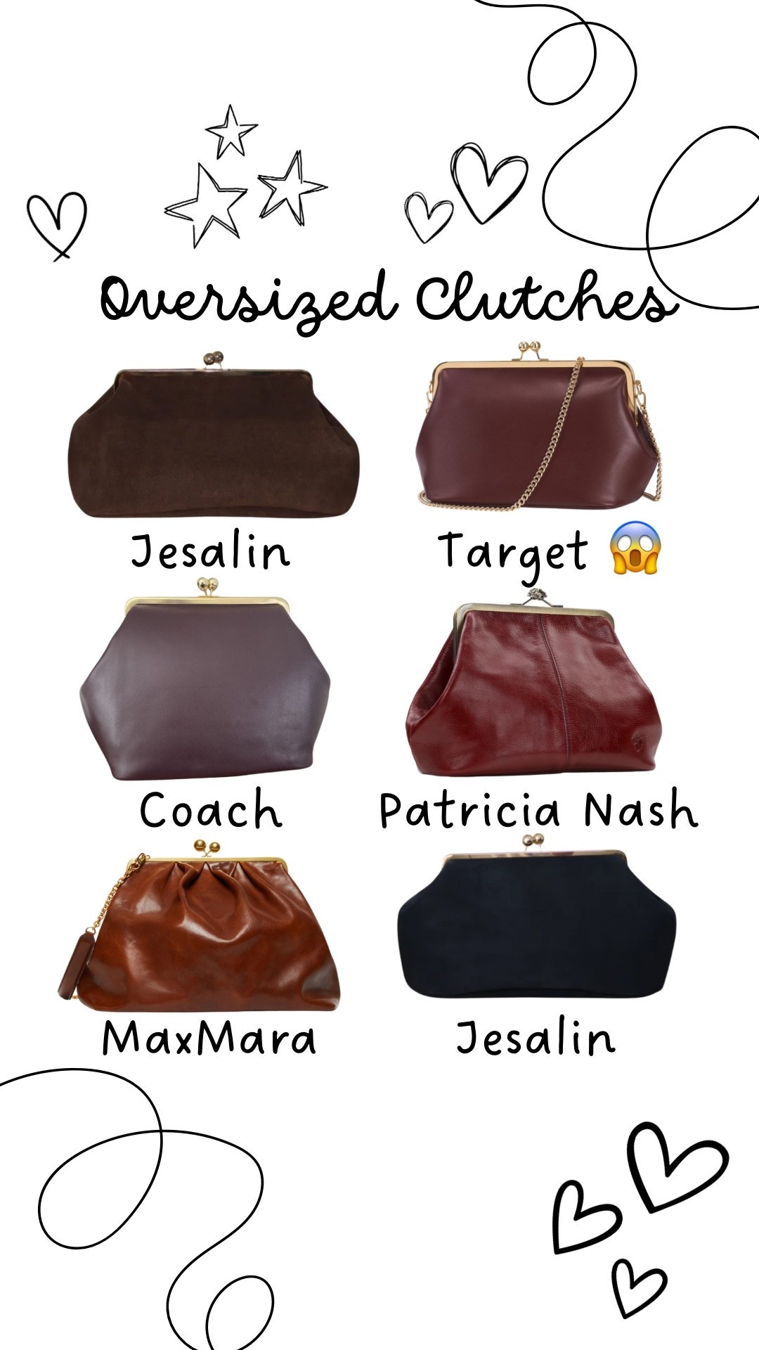 These oversized kisslock clutches are perfect for Fall 

#LTKItBag #LTKWorkwear #LTKSeasonal