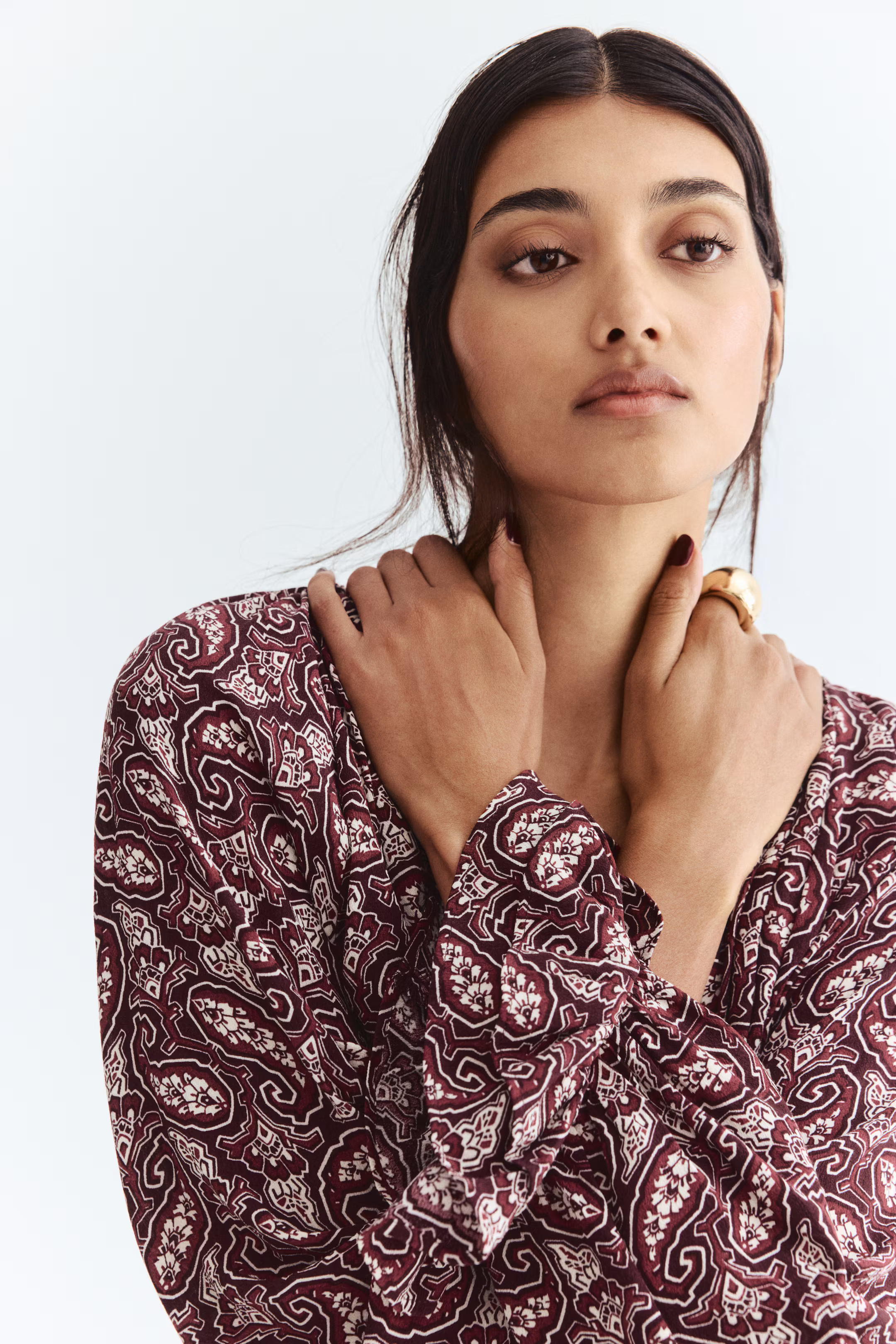 Ruffle-Sleeved Blouse | H&M (US + CA)