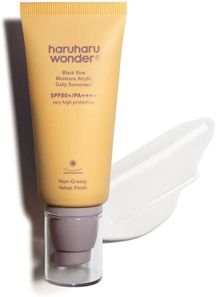 Haruharu Wonder Black Rice Moisture Airyfit Daily Sunscreen SPF50+/PA++++, Broad Spectrum UVA/UVB... | Amazon (UK)