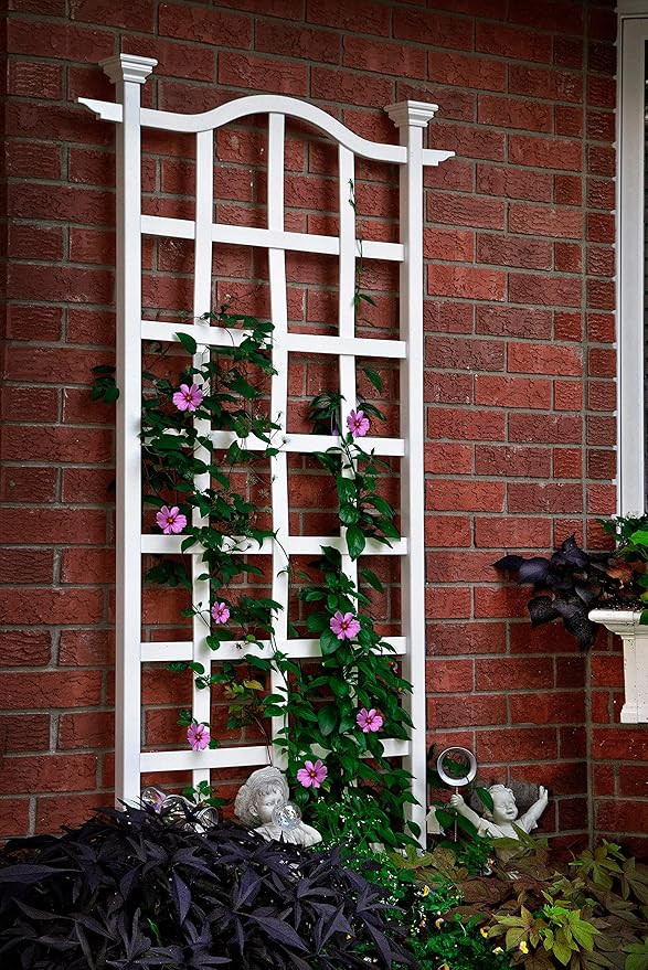 London 30"W x 78"H Vinyl Trellis | Amazon (US)