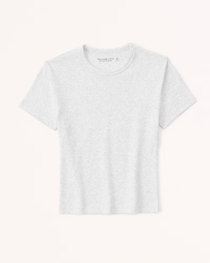 Essential Rib Baby Tee | Abercrombie & Fitch (US)