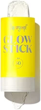 Supergoop! Glow Stick, 0.70 oz - SPF 50 PA++++ Dry Oil Sunscreen Stick for Face & Body - Brightens & | Amazon (US)