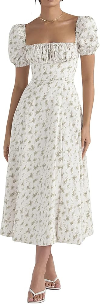 Yoisdtxc Women's Casual Bohemian A-Line Dress Solid Color Button Sleeveless Halter Dress Beach Ho... | Amazon (UK)