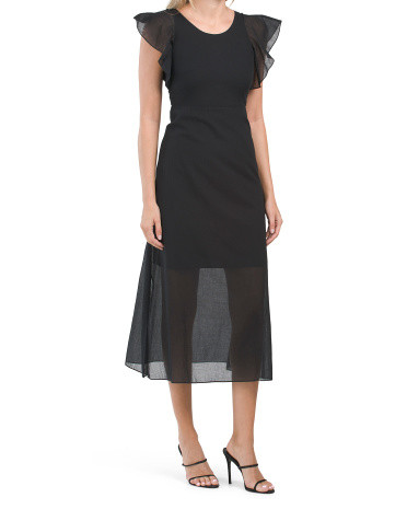 Ruffle Sleeve Dress | TJ Maxx