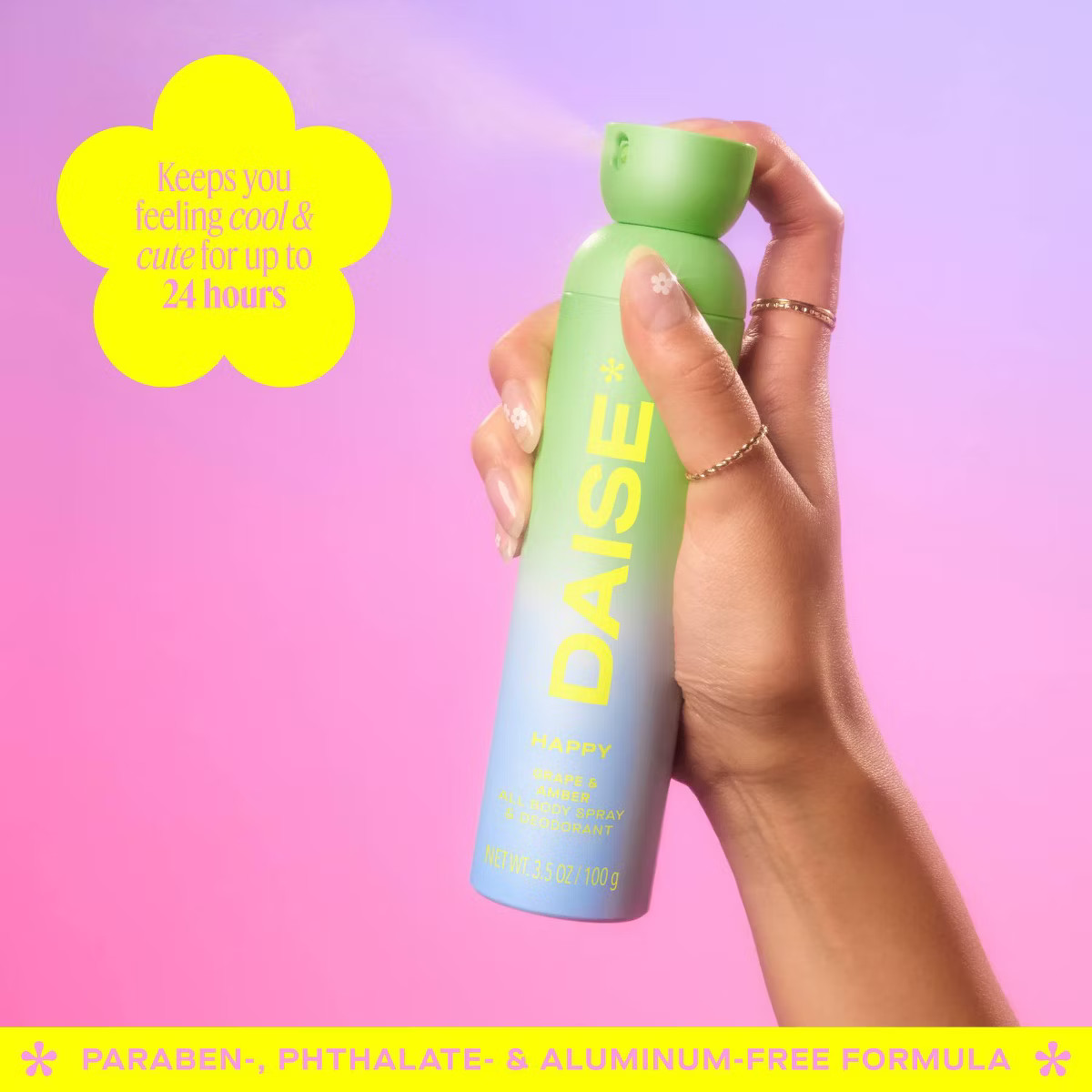 DAISE Happy Full Body Deodorant Spray - 3.5oz | Target