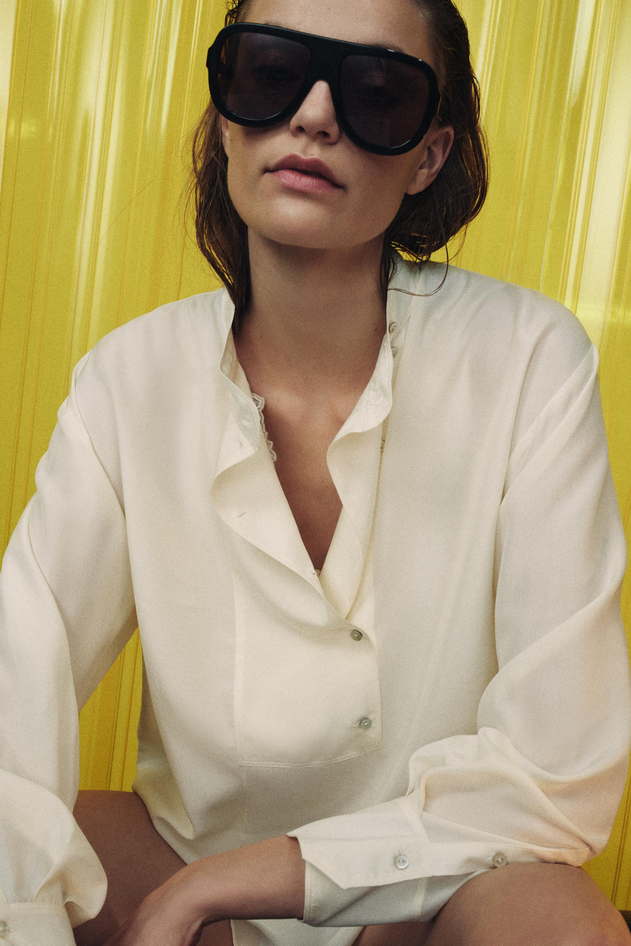 CHEMISE 100% SOIE ZW COLLECTION | Zara FR