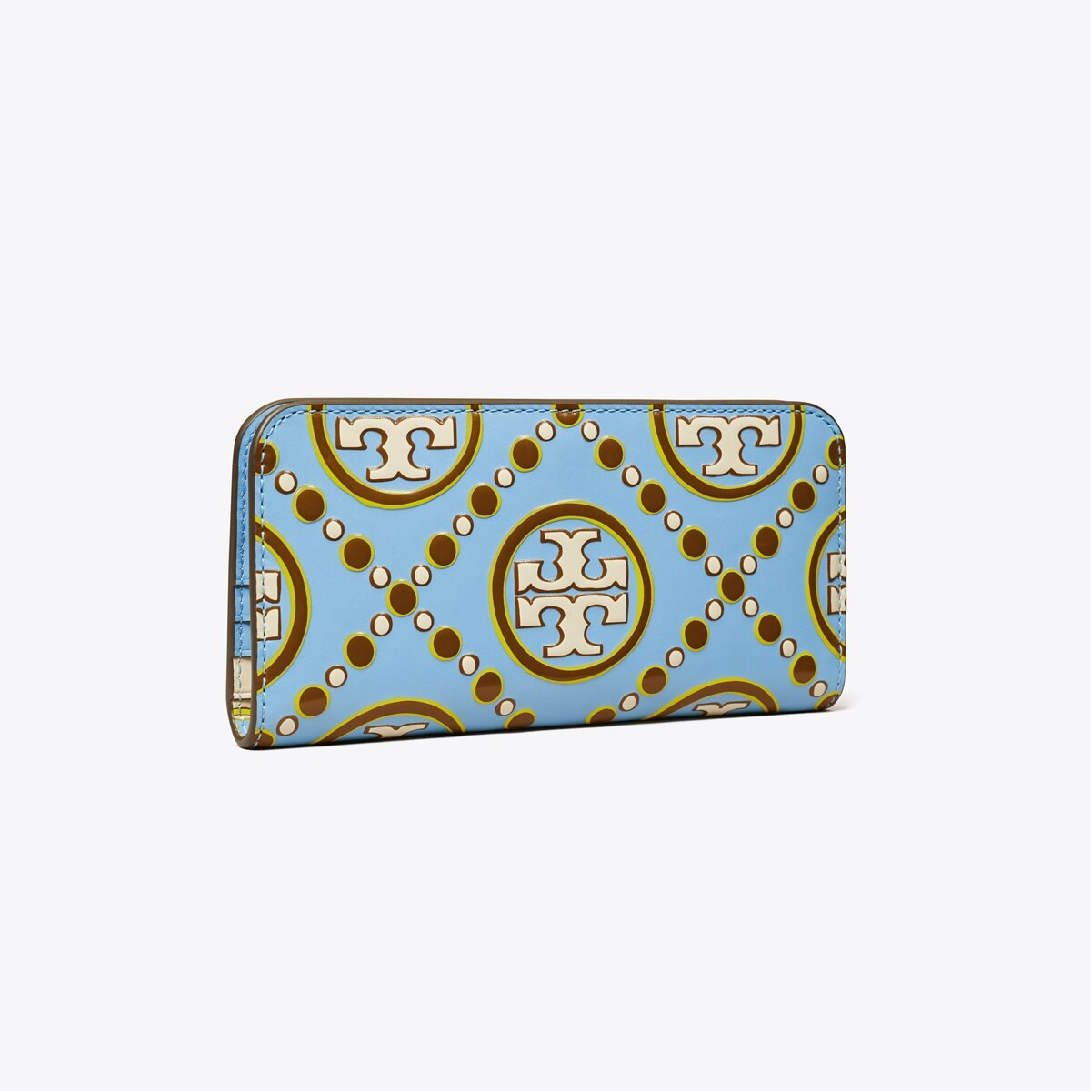 T Monogram Contrast Embossed Zip Slim Wallet: Women's Wallets & Card Cases | Wallets | Tory Burch... | Tory Burch (US)