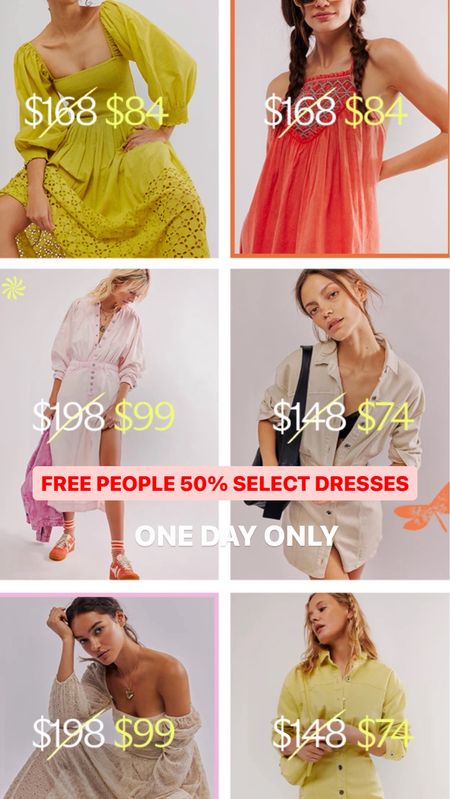 50% off free people
Dresses today

Summer dresses, free people sale

#LTKSaleAlert