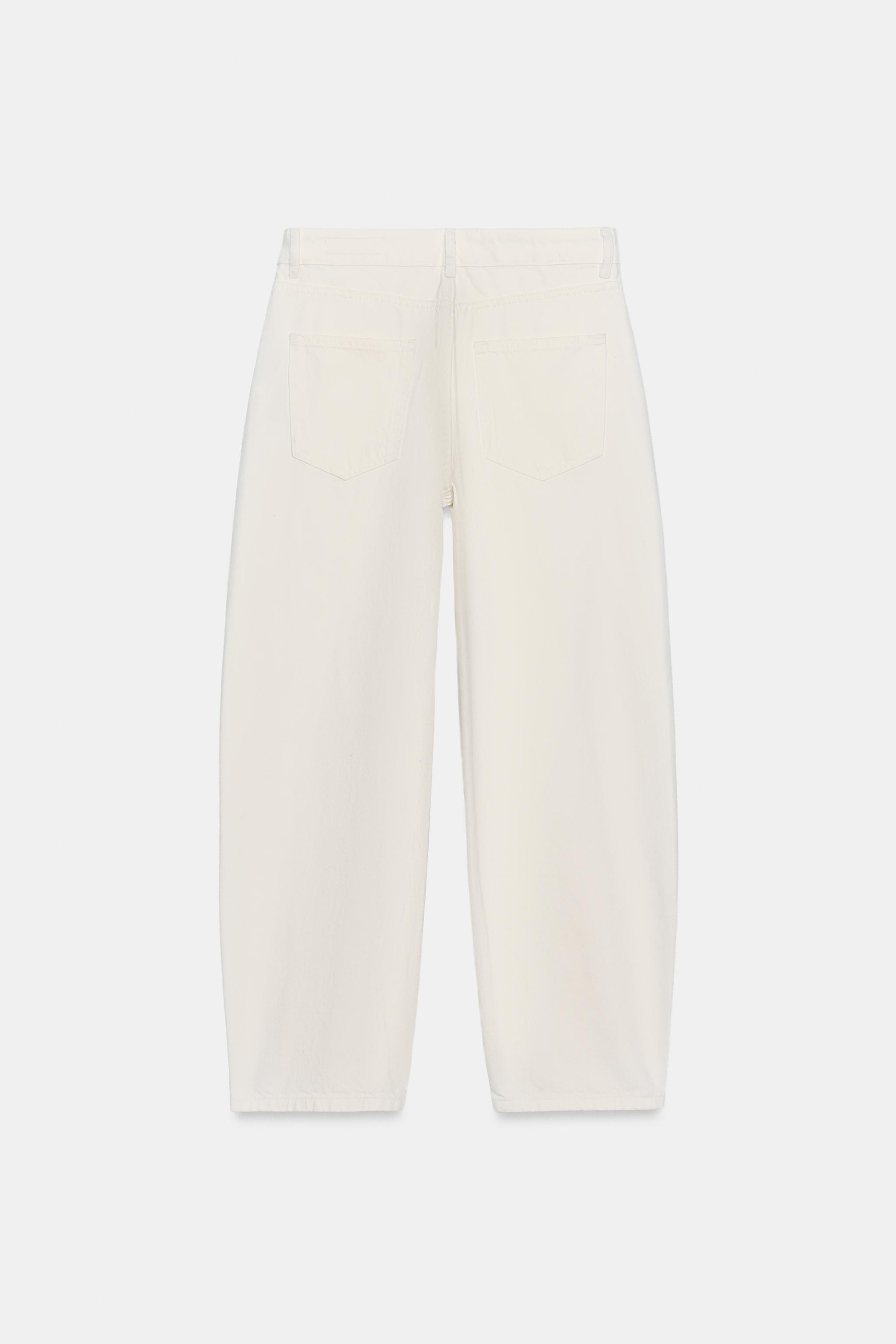 JEANS ZW COLLECTION TAPERED MID-WAIST | Zara UK