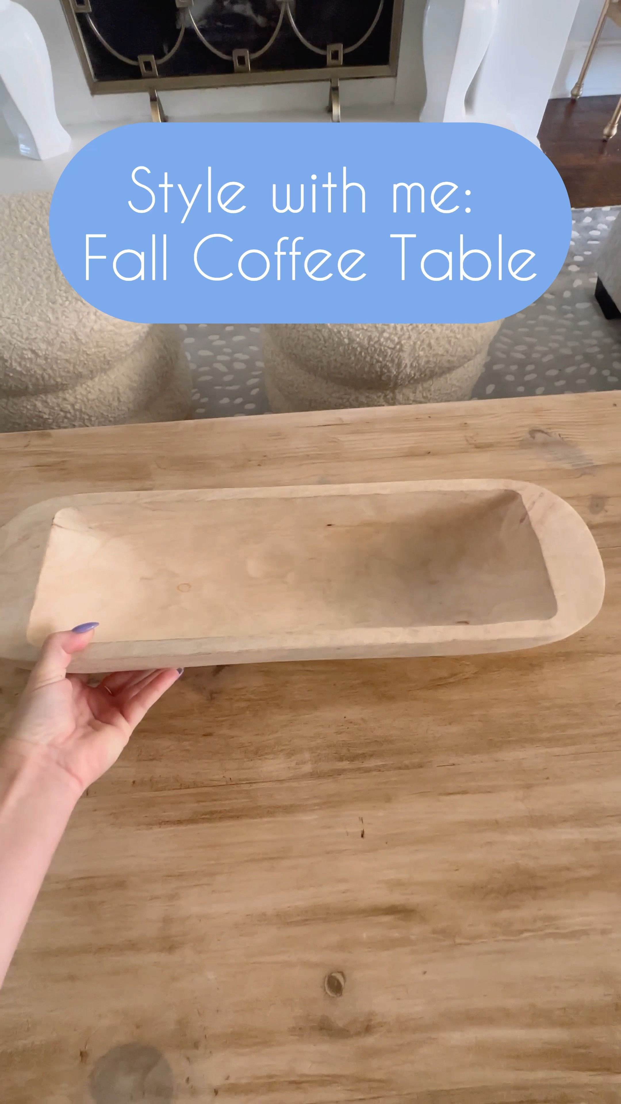 Fall Coffee Table Decor. Coastal fall decor. Blue, white and natural fall decor. 

#LTKSeasonal #LTKFind #LTKhome