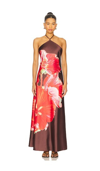 Flora Dress in Burnt Umber | Revolve Clothing (Global)