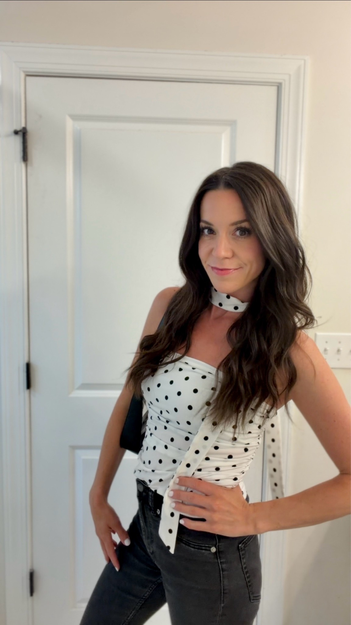 Link for top not working check your store— Summer concert ready with this cute top from Target! Loving the polka dot trend and scarf. It was so comfortable in the heat- great material. Paired with black denim or a light wash it’s ⭐️⭐️⭐️⭐️⭐️!

#LTKgrwm #LTKSeasonal #LTKmomlife