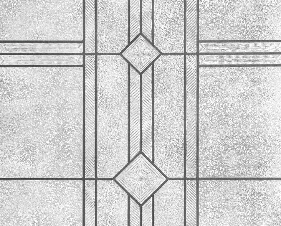 Geneva | Window Film with Textured Leaded Glass Pattern | Made in USA | Artscape