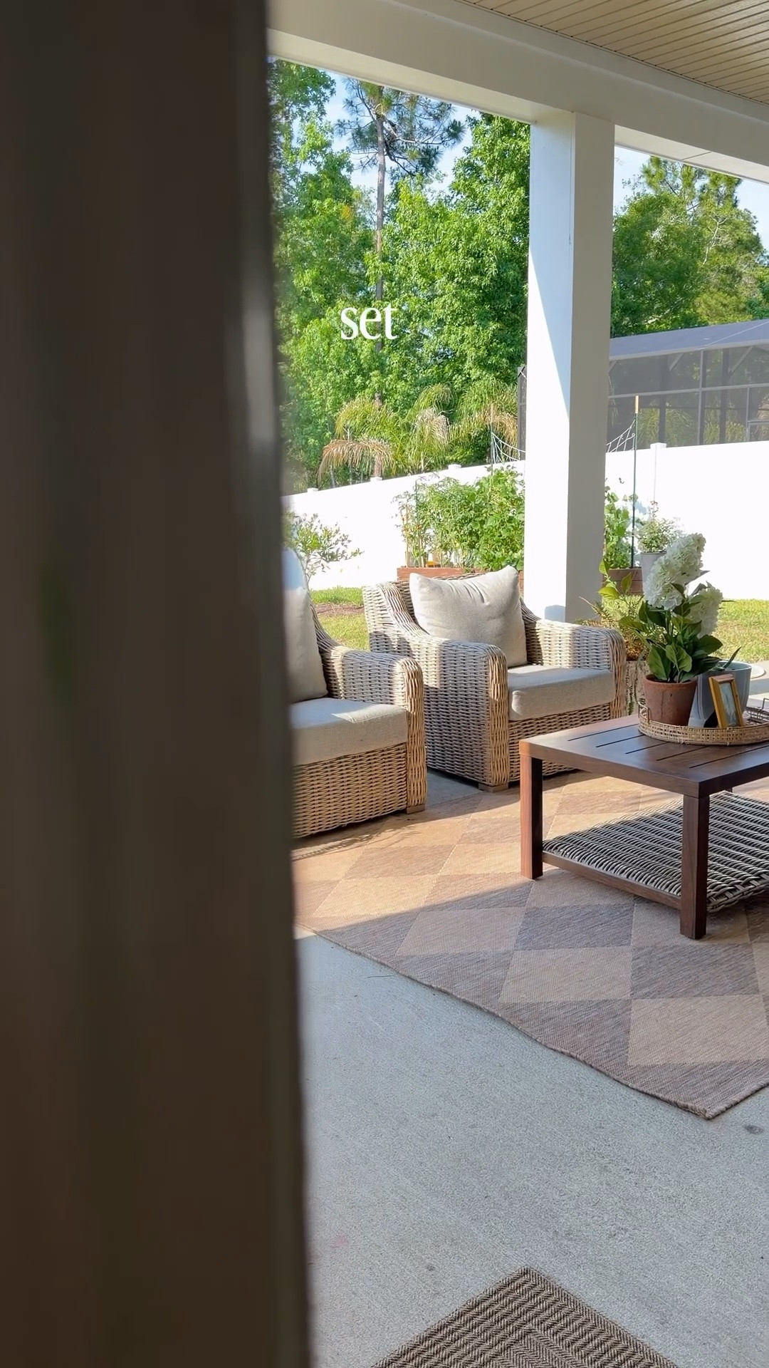 Our Walmart outdoor set after two Florida summers — still one of my favorite home purchases for that relaxed coastal patio look without the designer price tag.

walmart patio furniture, outdoor couch review, affordable outdoor furniture, pottery barn look for less, coastal patio decor, outdoor living inspiration, backyard seating ideas, florida outdoor living
