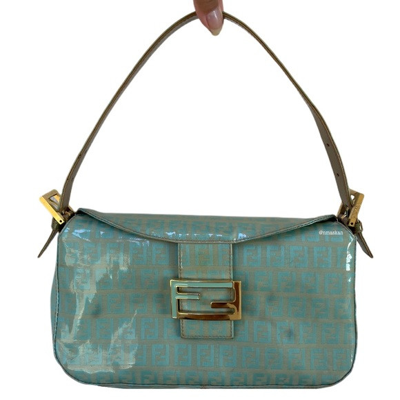 Authentic Fendi Coated Canvas Zucchino Baguette | Poshmark