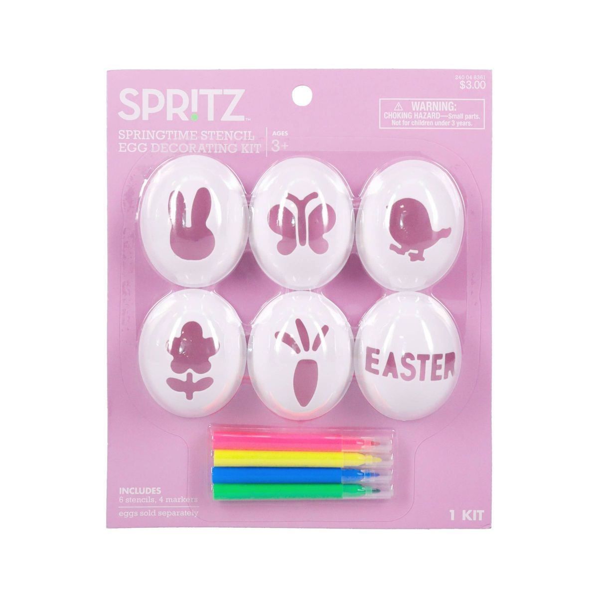 Springtime Stencil Easter Egg Decorating Kit - Spritz™ | Target