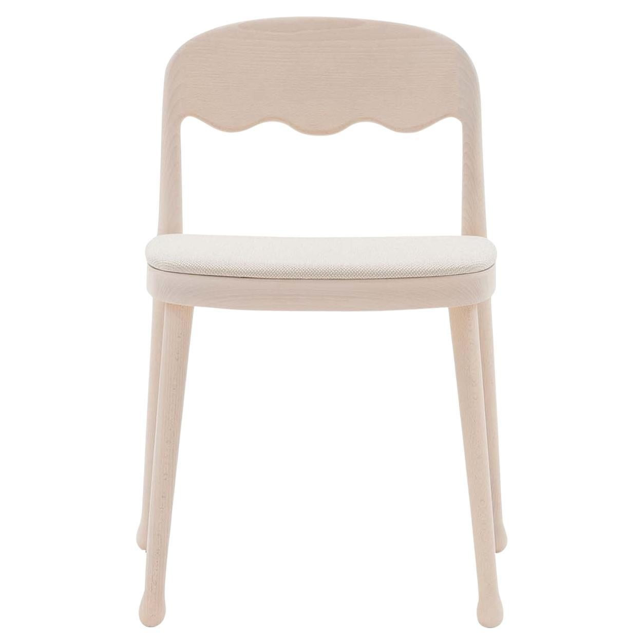 Frisée 251 Cream White Chair by Cristina Celestino | 1stDibs