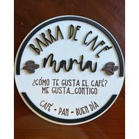 Coffee Bar, Cafe, Cafecito, Spanish Home Decor, Coffee Bar Accessories, Bar, Sign Personalized | Etsy (US)