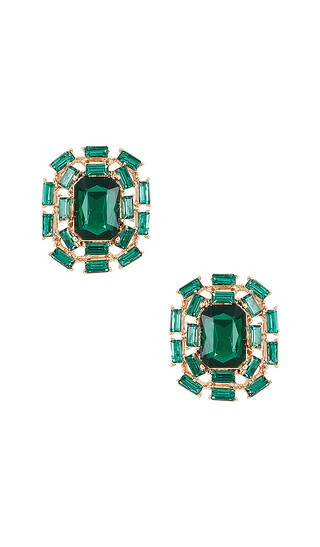 Holiday Earrings in Emerald | Revolve Clothing (Global)