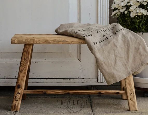 banc en bois fait à la main, épinette Grange bois, Hall d’entrée salle à manger, meubles, table, vie | Etsy (FR)