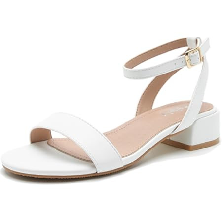 Ankis Black Nude White Gold Women Sandals Comfortable Walking Strappy Open Toe Sandals for Women ... | Amazon (US)