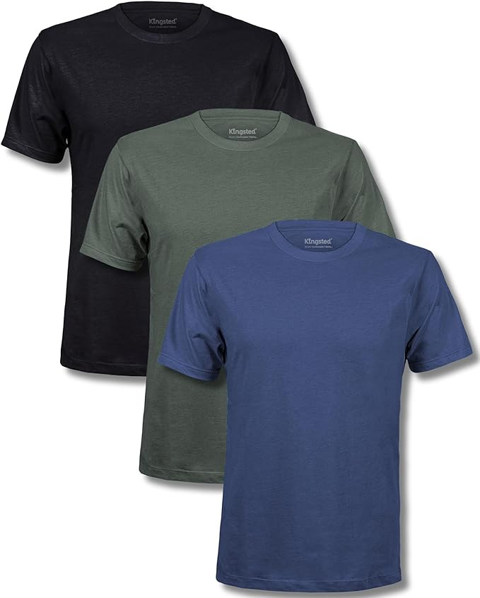 Kingsted T-Shirts for Men Pack - Royally Comfortable - Super Soft Premium Fabric - Well-Crafted C... | Amazon (US)