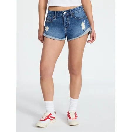 No Boundaries Low Rise Slouchy Shorts Women s 00-20 | Walmart (US)