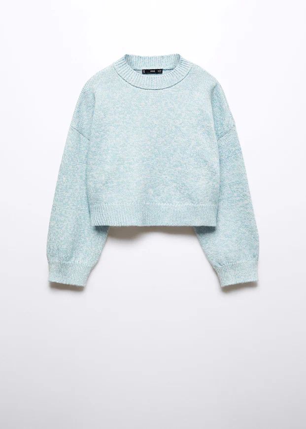 Puffed sleeves crop sweater | MANGO (US)