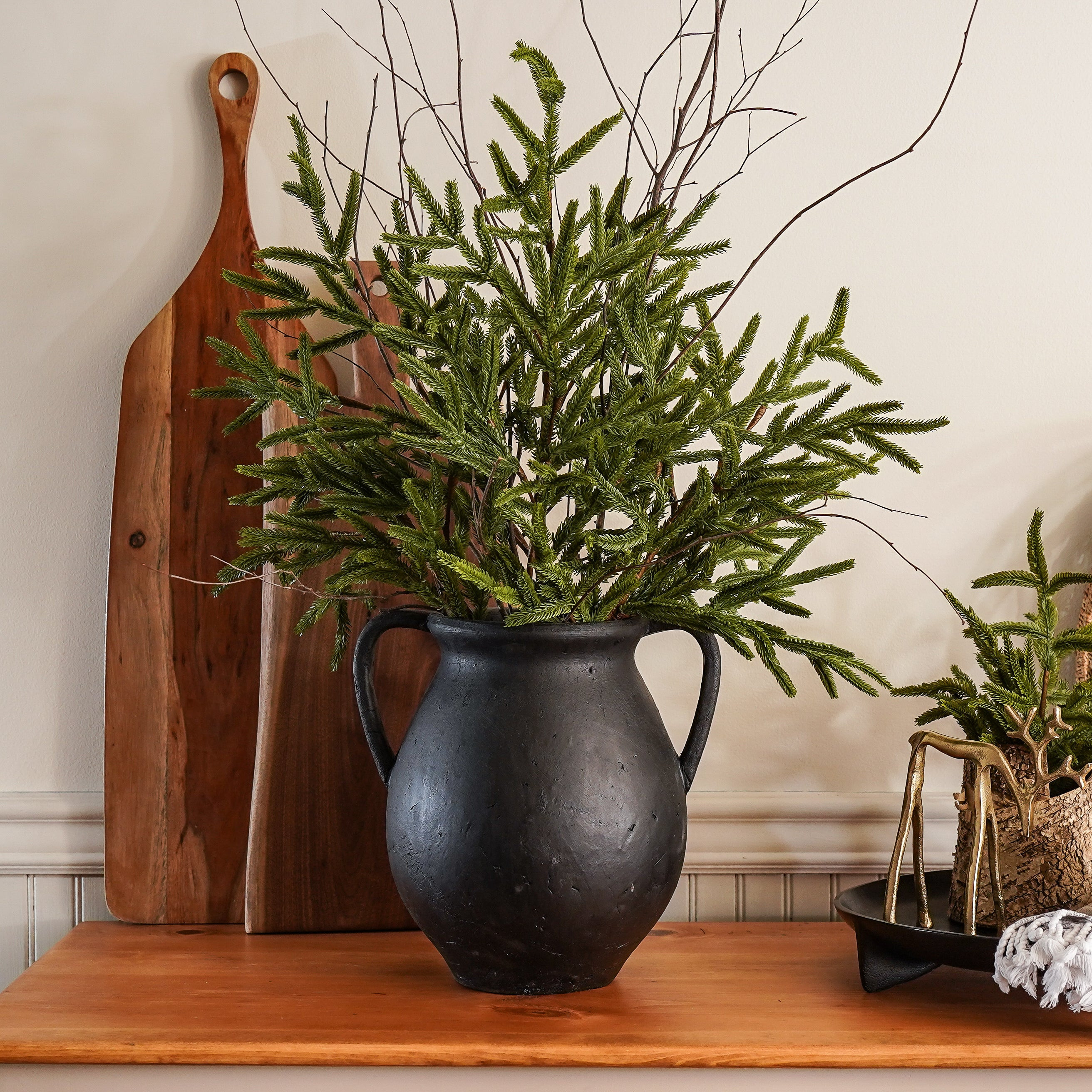 Black Terra Cotta Jug | MJHome