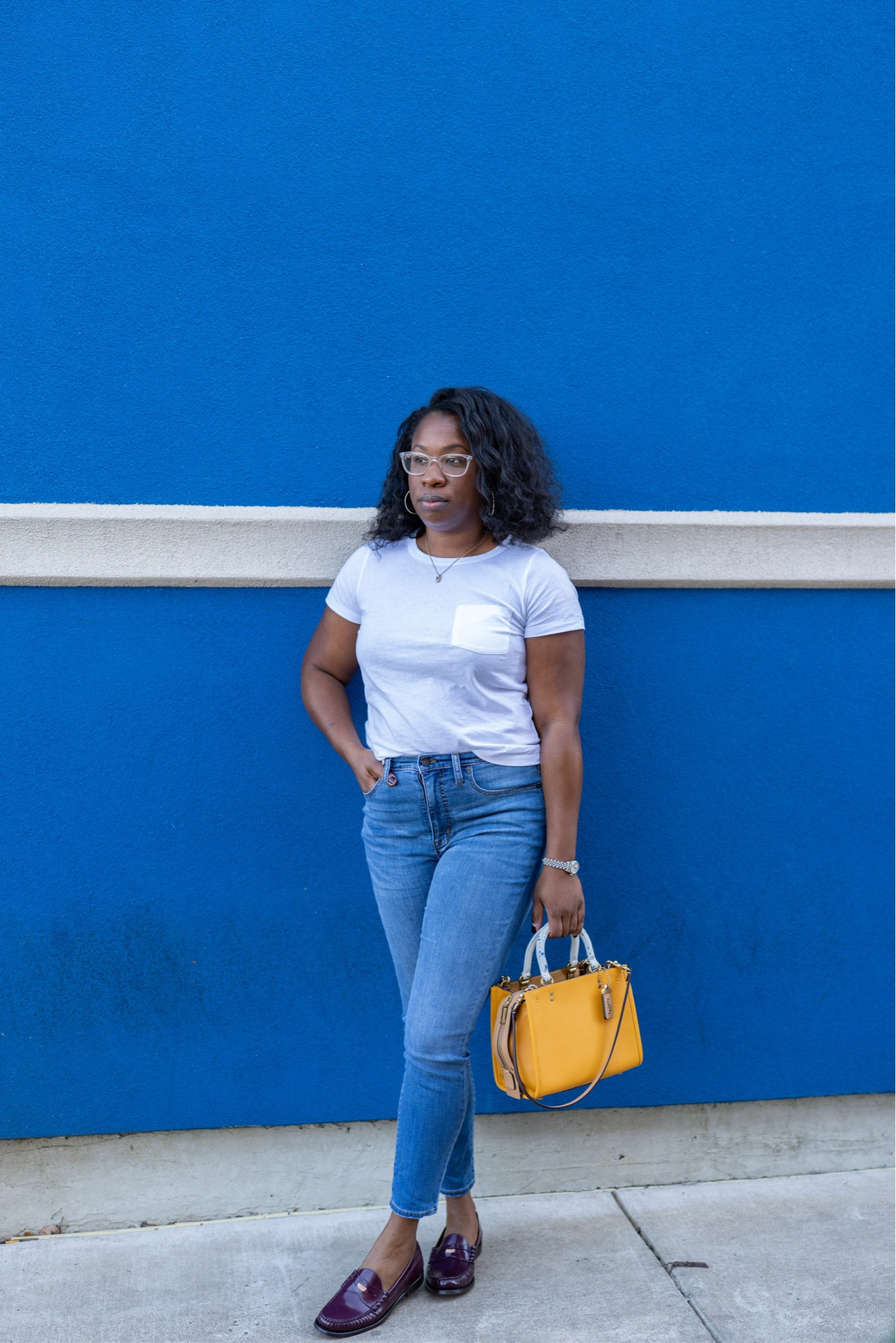 Summer essentials. White tee, fitted jeans, great bag, and of course my pennys 😉

#LTKShoeCrush #LTKOver40 #LTKItBag