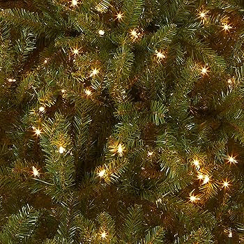 National Tree Company Pre-Lit Artificial Full Christmas Tree, Green, Dunhill Fir, White Lights, I... | Amazon (US)