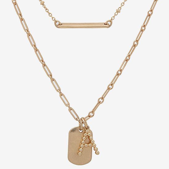 a.n.a Initial 18 Inch Bead Pendant Necklace | JCPenney