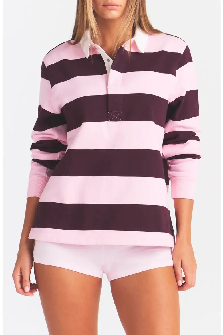 SKIMS Boyfriend Fleece Polo (Women) | Nordstrom | Nordstrom