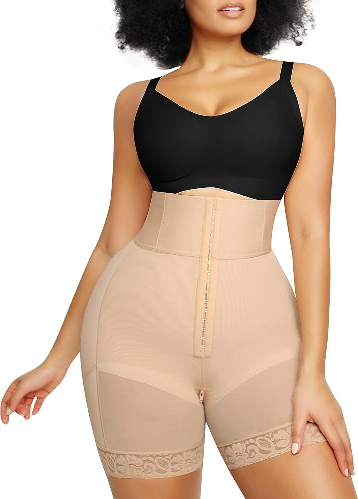 SHAPELLX High Waisted Body Shaper Shorts Shapewear for Women Tummy Control Thigh Slimming Slip Sh... | Amazon (US)