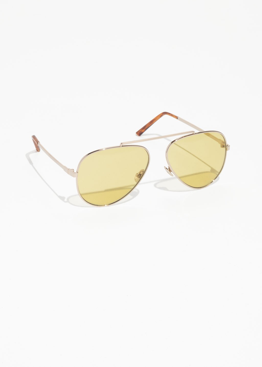Tinted Aviator Sunglasses - Yellow | & Other Stories (EU + UK)