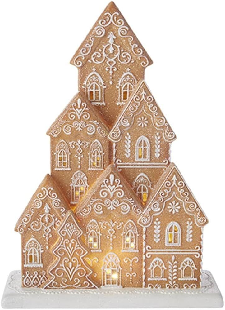 RAZ Imports 2022 Holiday in Provence 15.5" White Icing Gingerbread House | Amazon (US)