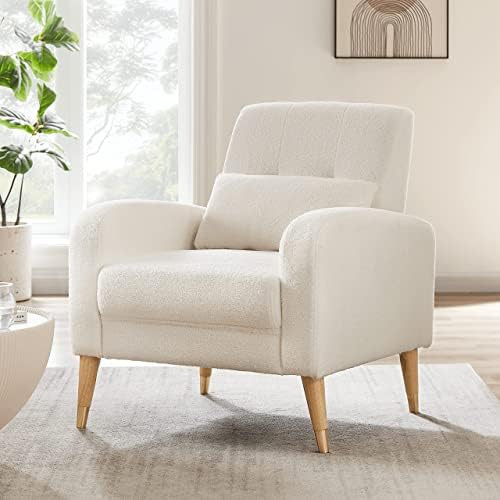 Hison Mid-Century Modern Accent Chair for Living Room Cozy Armchair Reading Gaming Lounge Chair w... | Amazon (US)