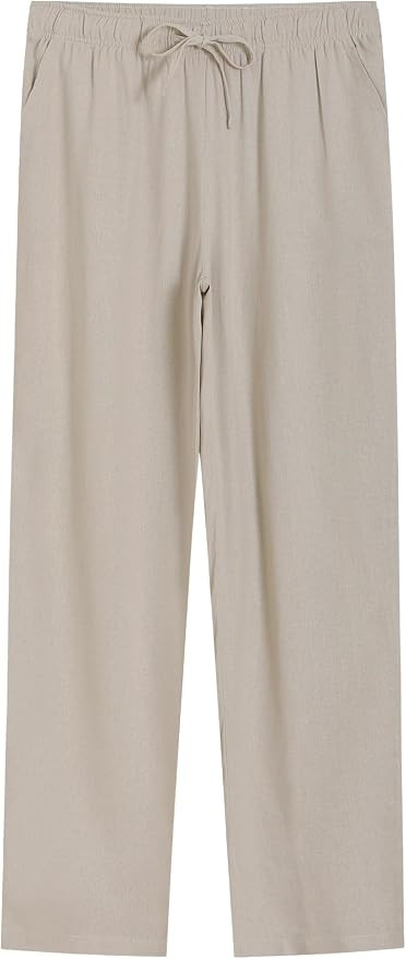 Weintee Women's Tall Linen Pants Long 32 Inch Inseam | Amazon (US)
