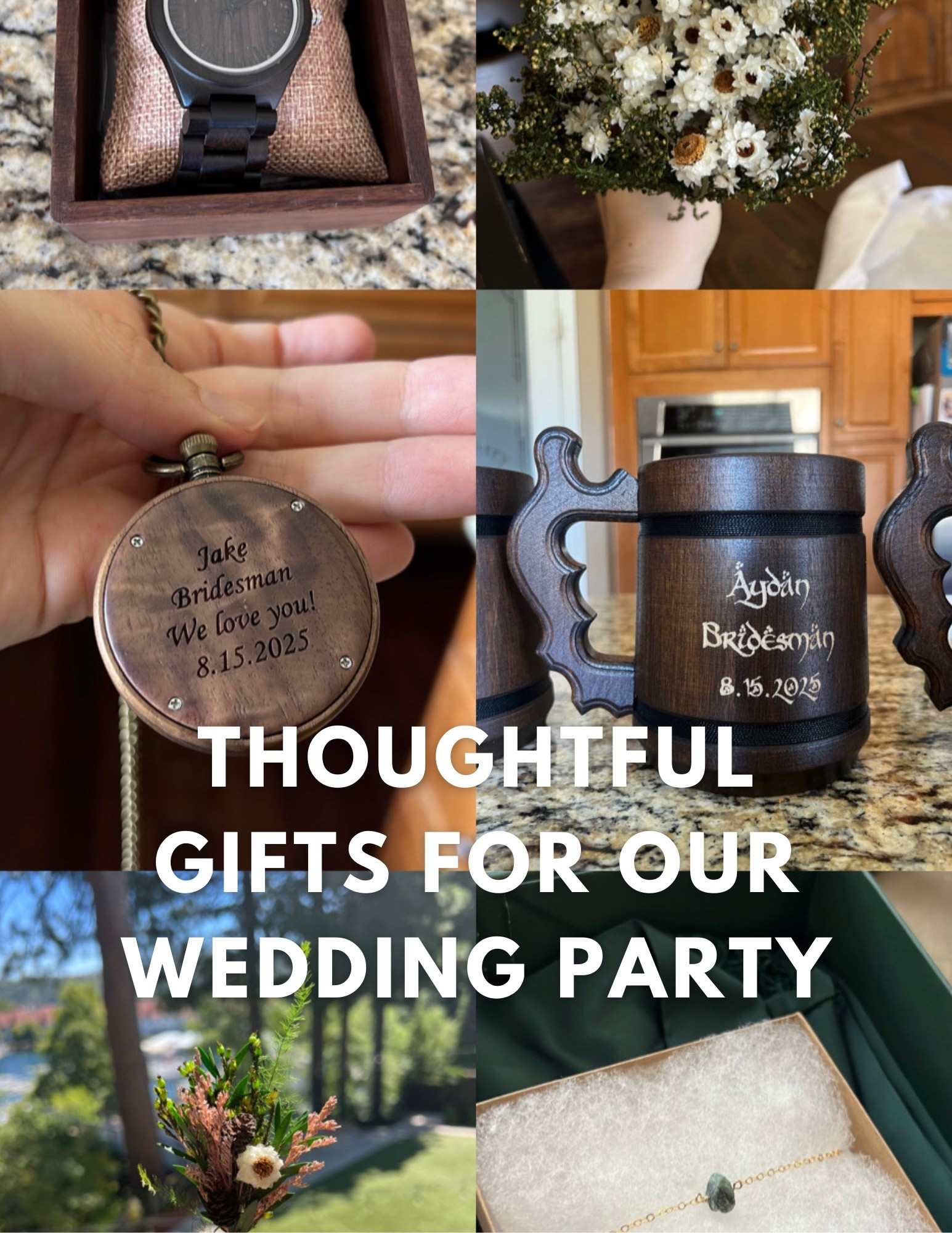 The heartfelt gifts we gave to our wedding party to show just how much they mean to us. 🤍

#LTKFamily #LTKWedding