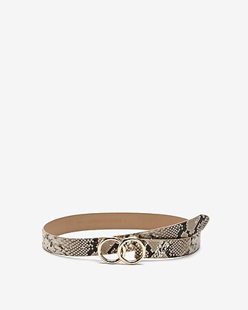 Snakeskin Double O-ring Belt | Express