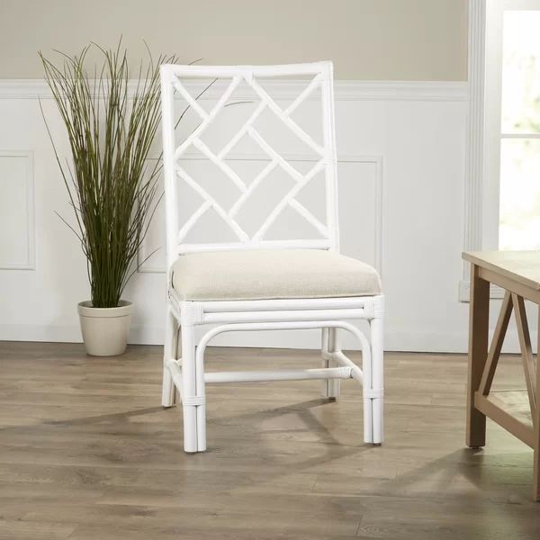 Ropesville Upholstered Cross Back Side Chair (Set of 2) | Wayfair North America